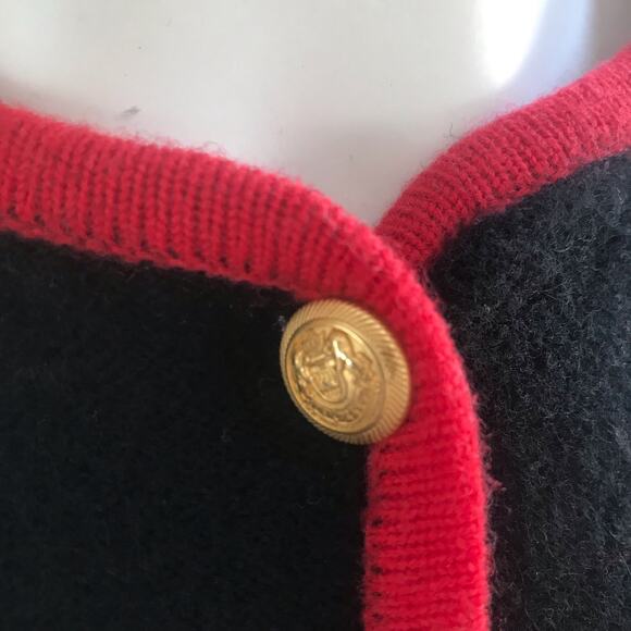 Vintage Pendleton Tassel Merino Wool Button Down Holiday Sweater Women's Size S - Picture 5 of 8